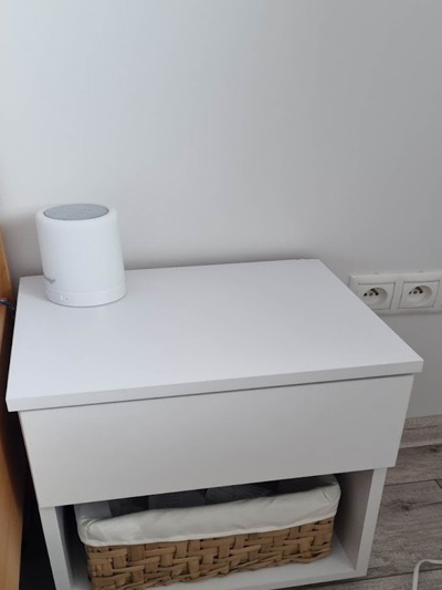 NOČNÝ STOLÍK PAKET, BIELA MATNÁ