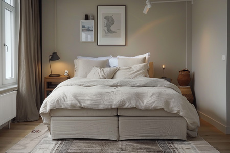 Boxspring posteľ 140x200.