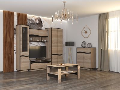 Obývací sektor CORI, sonoma truffel/wenge
