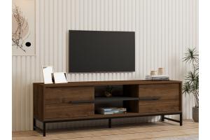 STEREO TV stolík na nožičkách, orech