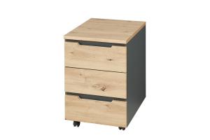 BURGON 17 skriňa ku stolu, dub Artisan / grafit