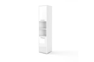 KOMFORT PRO, vysoká skrinka CP-08, biely lesk