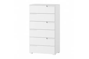CELENE komoda 3 biela/biely lesk