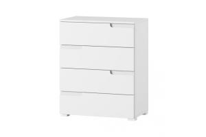 CELENE komoda 4 biela/biely lesk
