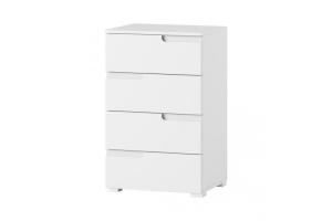 CELENE komoda 2 biela/biely lesk