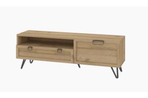 Stolík pod TV BIMBO 25 s LED, dub divoký / artisan olej