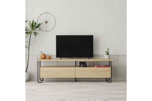loftove industrialne TV stolik dub YOSHI