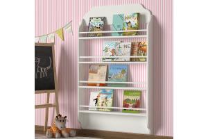 DELUXE MONTESSORI detský regál, biela matná