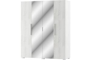 ROMER šatníková skriňa 4D, biela/light artwood