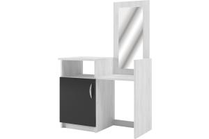 SONATE toaletný stolík so zrkadlom, antracit/light artwood