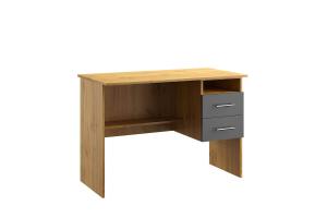 KANTOR KIT písací stôl N02, antracit / dub Apalačský, pravý