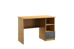KANTOR KIT písací stôl N04, antracit / dub Apalačský, pravý