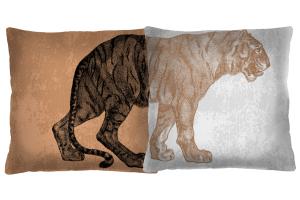 TIGER set dekoračných  vankúšikov