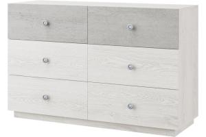 VIVA komoda so zásuvkami 3S+3S, light artwood/industrial