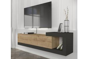 VELIERO moderný TV stolík, sapphire / antracit